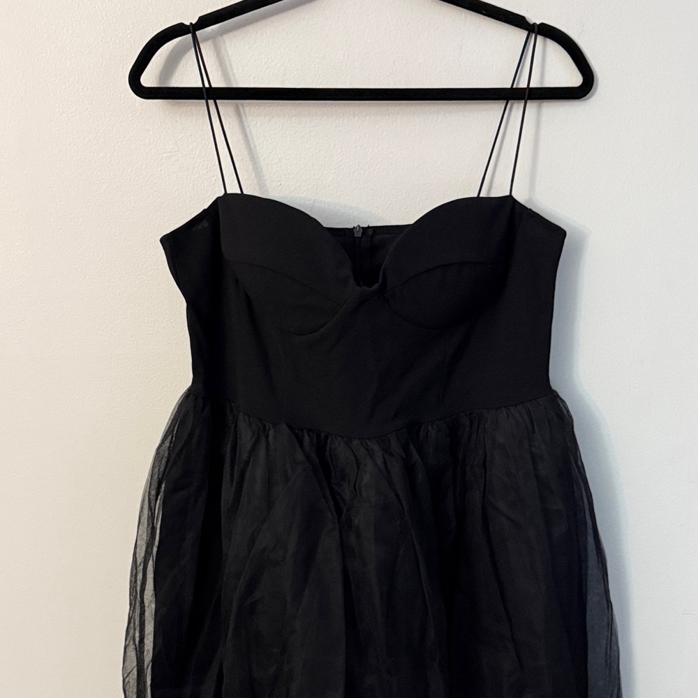 CHIC ME Fit and flare Tulle Midi Dress Size XL spaghetti straps